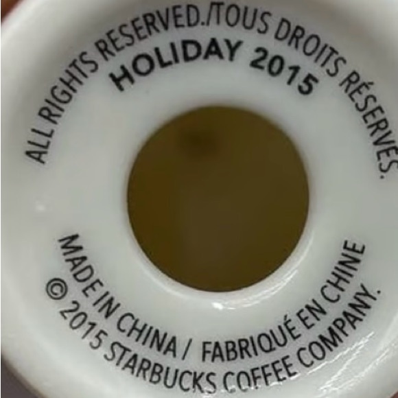 Starbucks Ceramic Miniature Ornament - Holiday 2015 “Confetti” - Picture 5 of 5